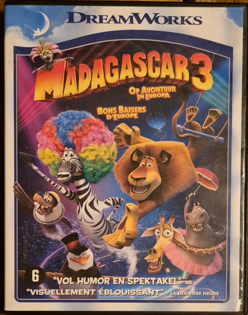 Madagascar 3 (Dvd) #d205#4V, Tekenfilm, Amerikaans, Ophalen of Verzenden, Zo goed als nieuw