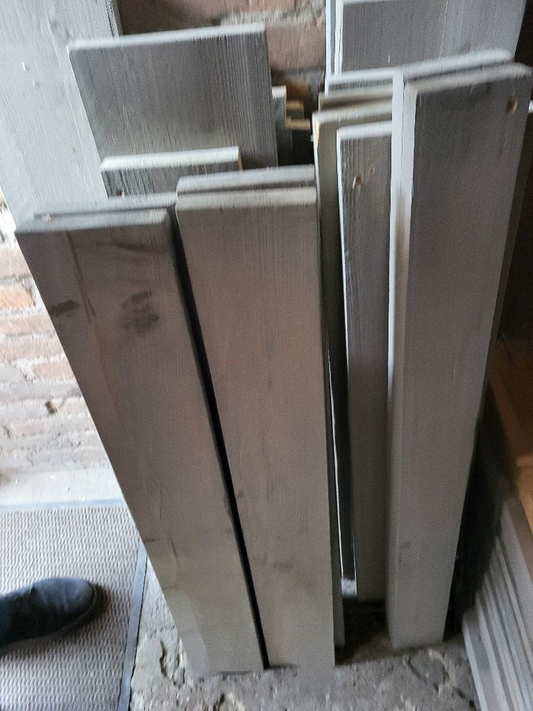 steigerplanken, Doe-het-zelf en Verbouw, Hout en Planken, Ophalen, Gebruikt, Minder dan 25 mm, 200 tot 250 cm