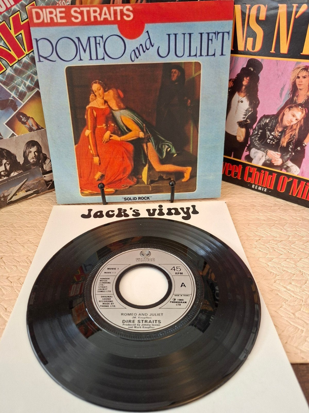 Dire Straits - Romeo and Juliet 7 inch vinyl single 1981, Gebruikt, Pop, 7 inch, Ophalen of Verzenden