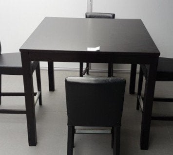 bartafel 110x110cm ikea, Ophalen, Gebruikt