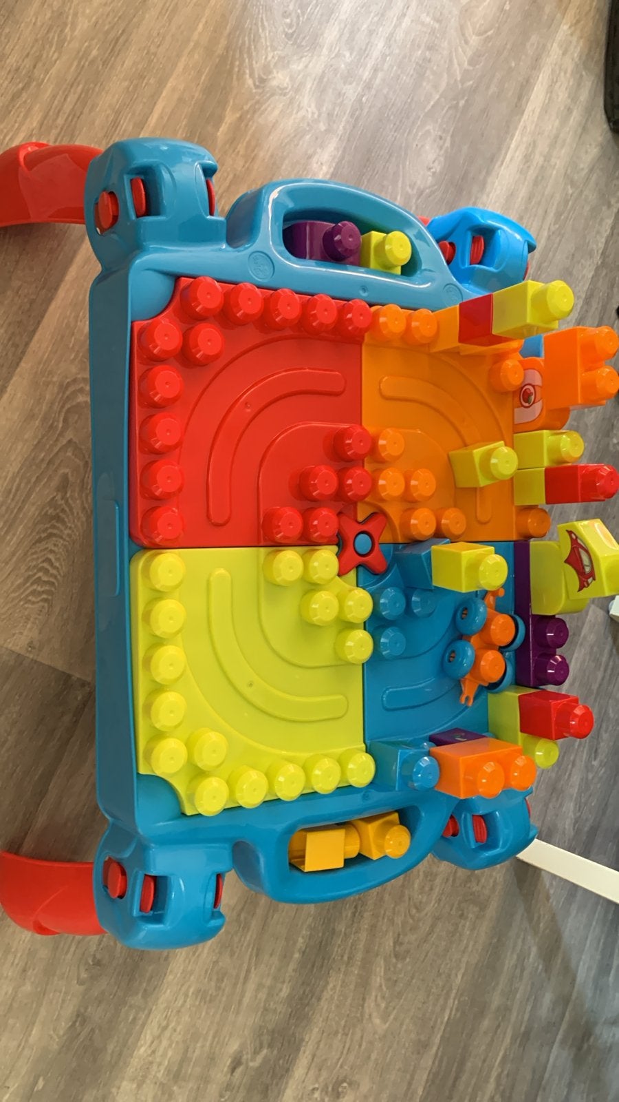 Mega Bloks Bouwtafel met Blokken, Ophalen, Gebruikt, Megabloks