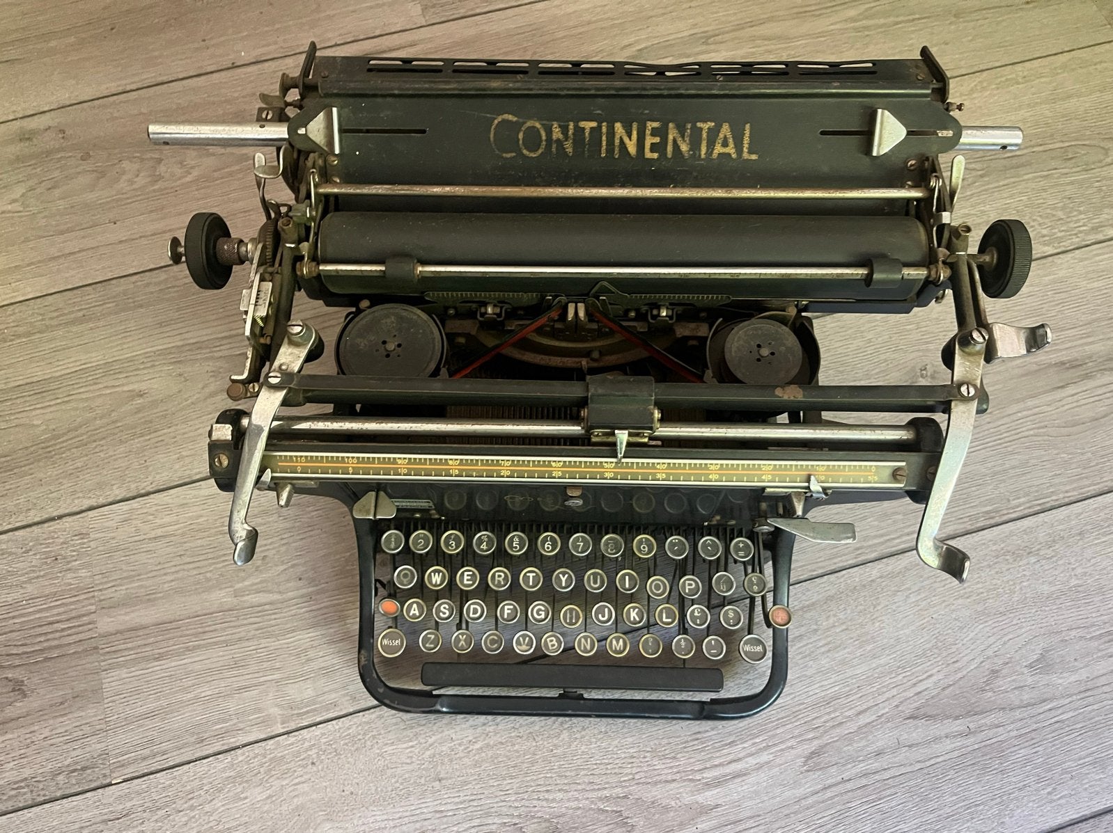 Antieke continental typemachine, Diversen, Typemachines, Ophalen, Gebruikt