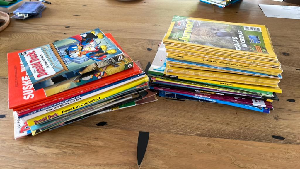 Kindertijdschriften (donald duck), Ophalen