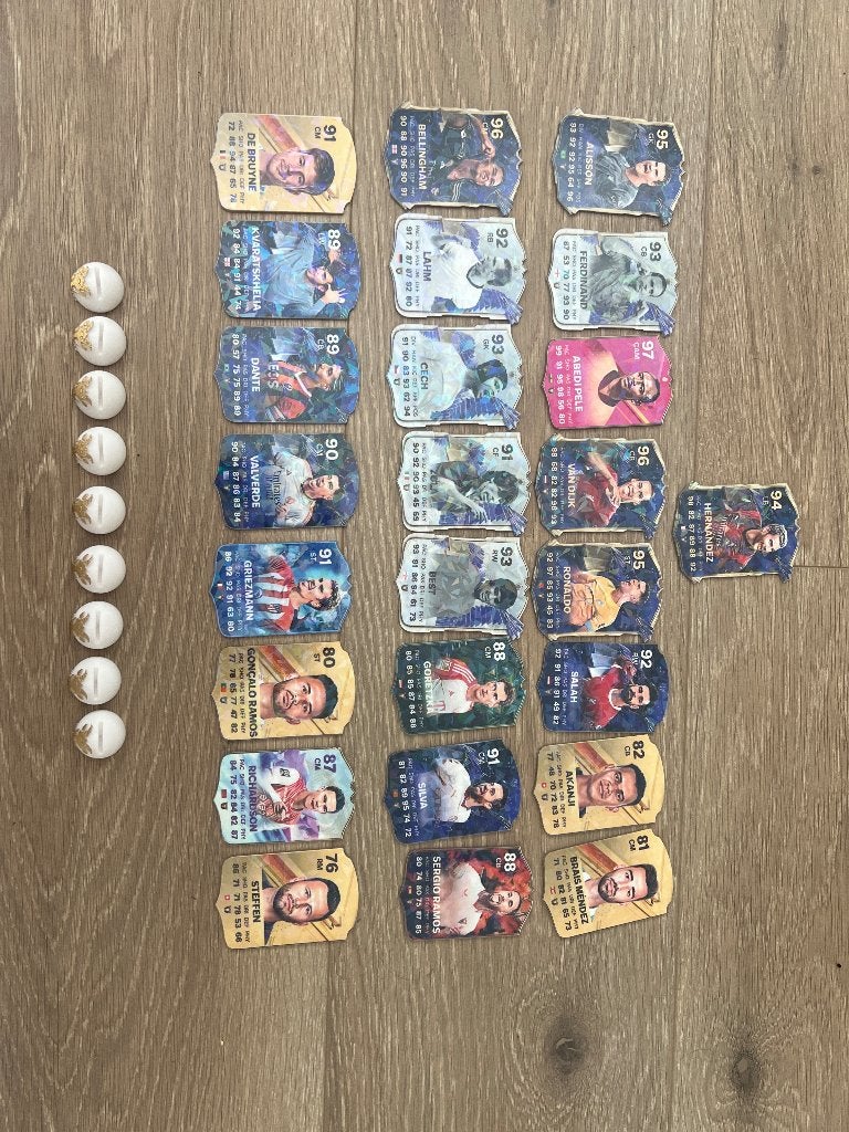 Mini fc 24 glazen kaartjes, Verzamelen, Sportartikelen en Voetbal, Ophalen of Verzenden, Zo goed als nieuw, Buitenlandse clubs