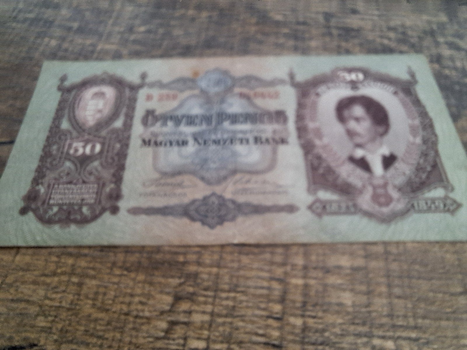 Hongarije 50 pengo 1932, Ophalen of Verzenden, Los biljet
