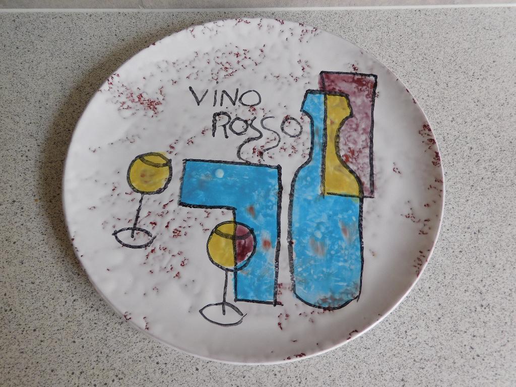 Tapas Bord 26 cm. Vino Rosso Blauw, Ophalen of Verzenden, Zo goed als nieuw, Bord(en), Overige stijlen