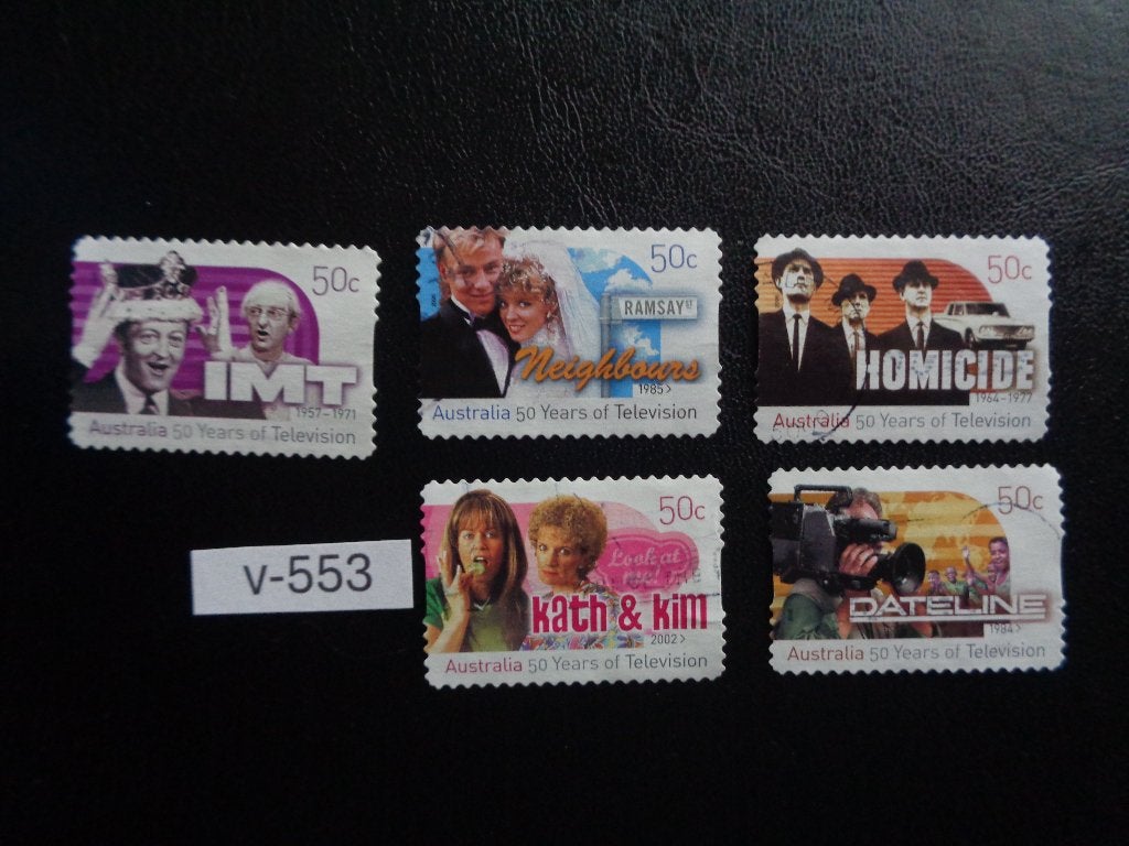 australie - 50 jaar tv (v-553), Ophalen of Verzenden, Gestempeld