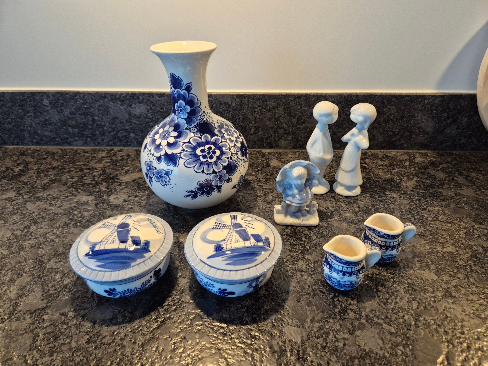 Blauw / wit Aardewerk artikelen, Antiek en Kunst, Antiek | Keramiek en Aardewerk, Ophalen of Verzenden