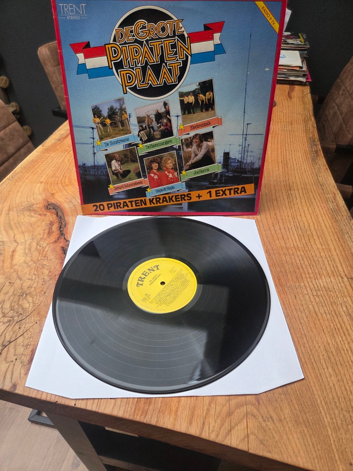 De Grote Piraten Plaat - 20 Piraten Krakers + 1 Extra LP, LP, Gebruikt, Overige genres, Ophalen of Verzenden