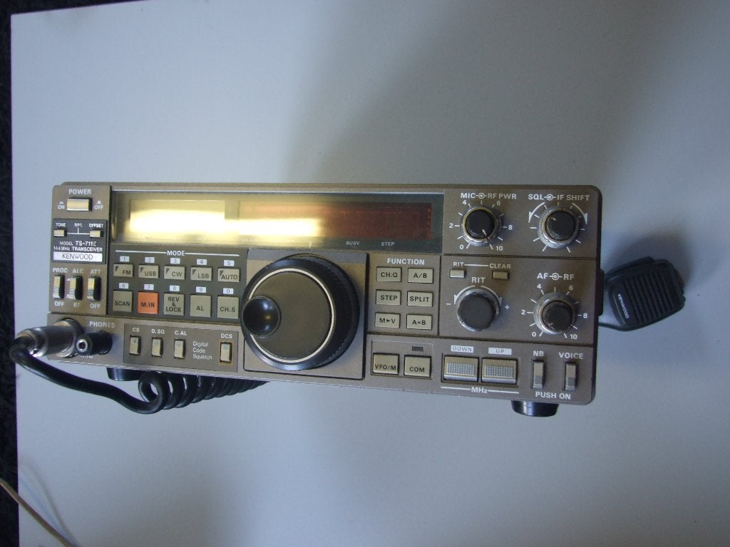 Kenwood TS711E SSB 2 meter zendontvanger, Telecommunicatie, Ophalen of Verzenden, Gebruikt, Zender en Ontvanger