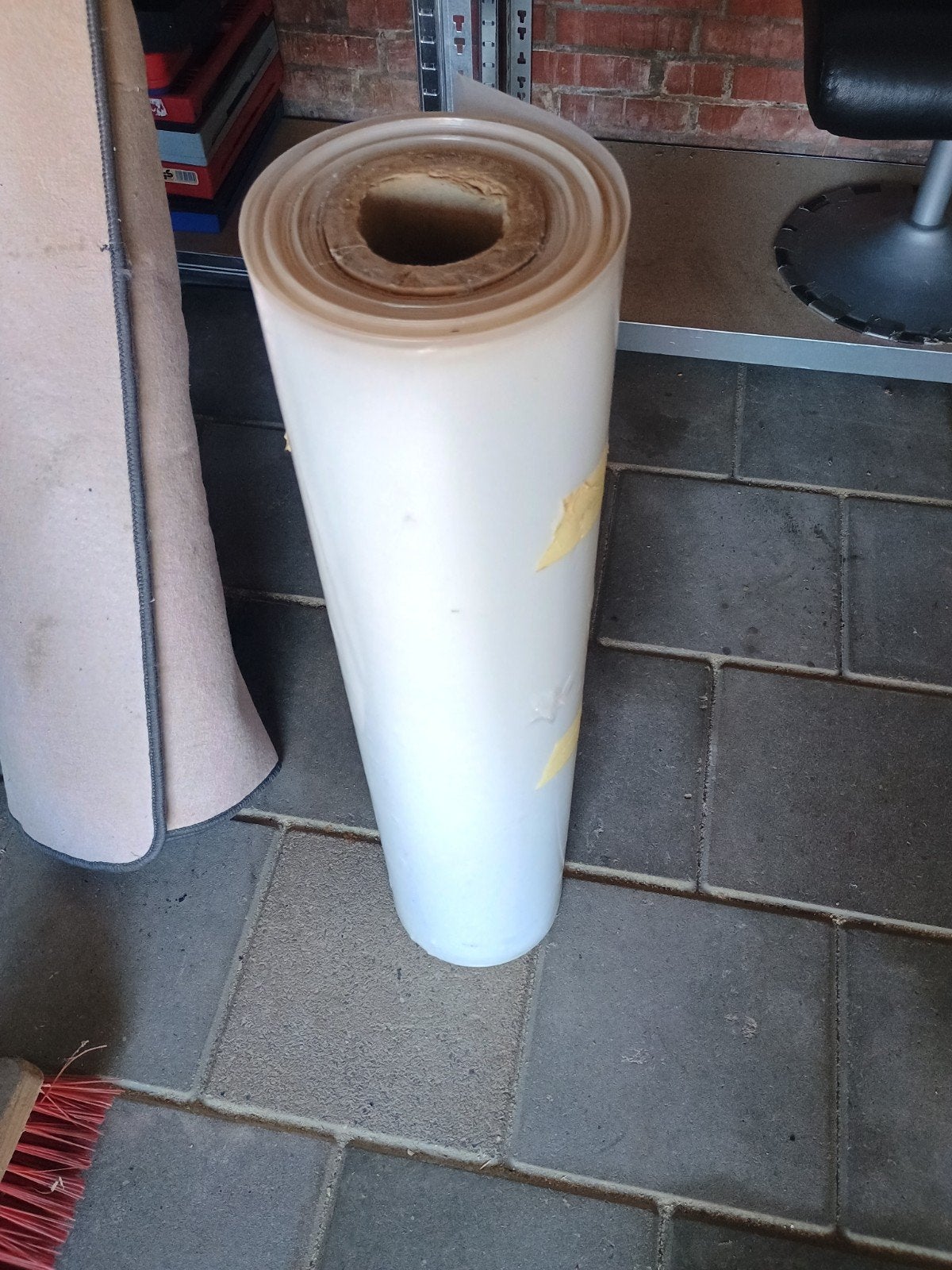 Grote rol transparant plastic folie, Ophalen of Verzenden