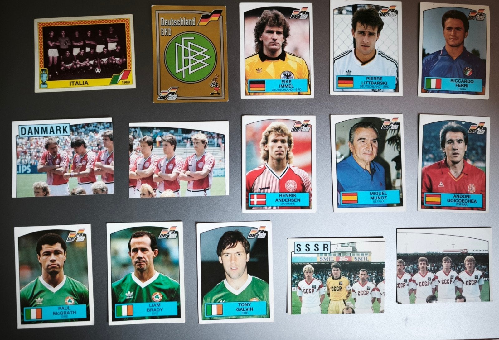 Panini EURO 88 Voetbalplaatjes (15 stuks) B, Ophalen of Verzenden, Meerdere stickers