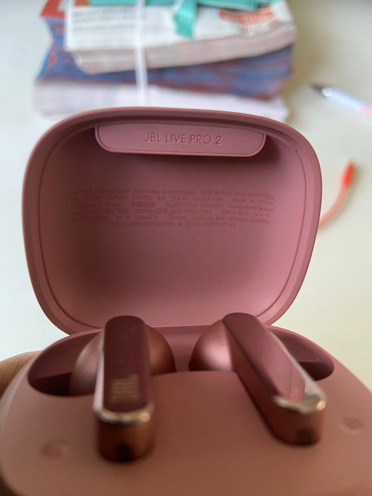 JBL Live Pro 2 TWS In-ear Koptelefoon - Roze, In-ear, JBL, Bluetooth, Roze