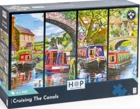 House of Puzzles - Cruising the Canals - 4x500 stukjed, Ophalen of Verzenden, 500 t/m 1500 stukjes, Nieuw, Legpuzzel