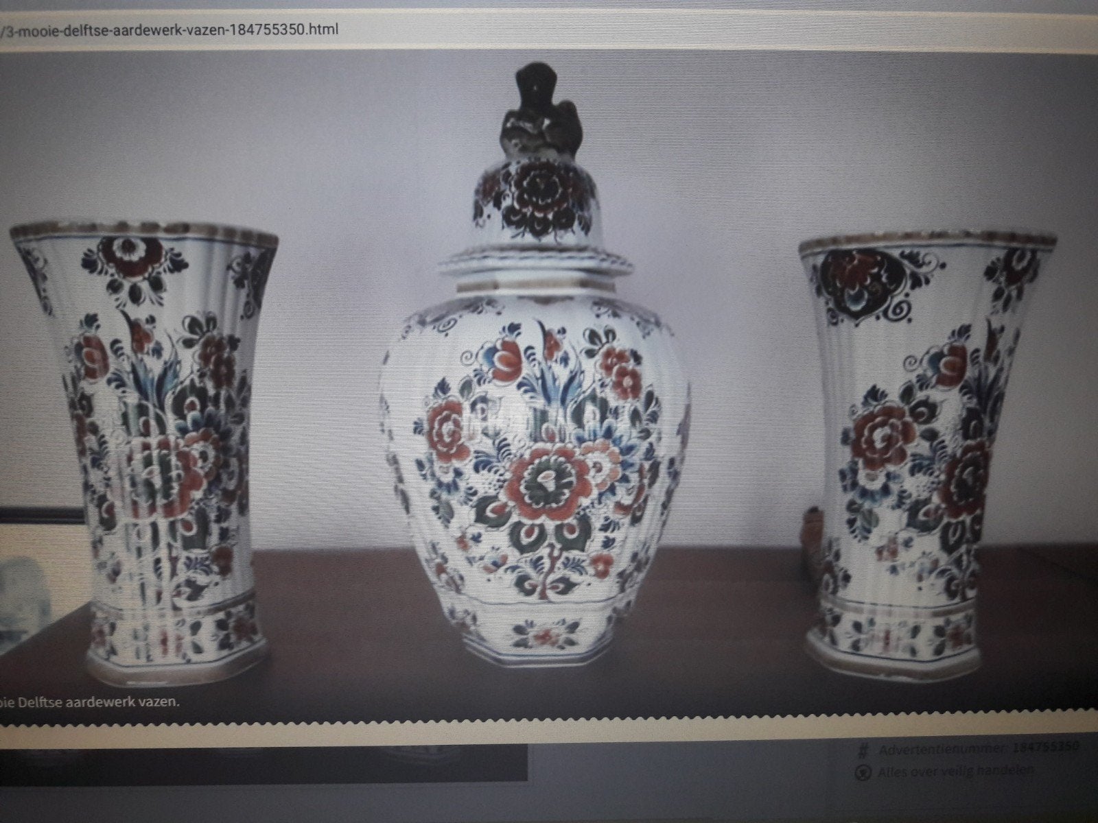 Mooi gaaf Delfts aardewerk., Ophalen of Verzenden