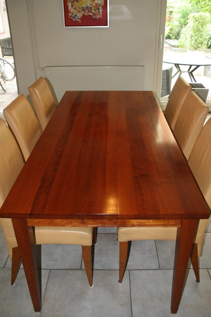 tafel, Huis en Inrichting, Tafels | Eettafels, Ophalen, 50 tot 100 cm, Zo goed als nieuw, Vijf personen of meer