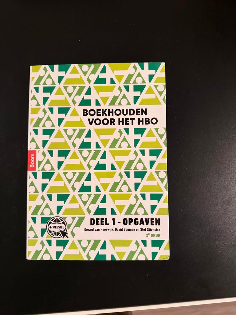 Boekhouden voor het HBO Deel 1 - Opgaven (2e druk), Boeken, Studieboeken en Cursussen, Ophalen of Verzenden, Gamma, Zo goed als nieuw