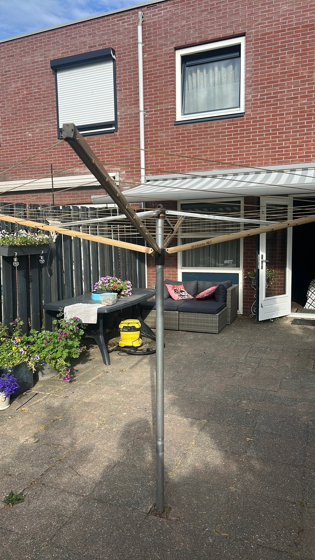Brabantia 40-T droogmolen, Tuin en Terras, Droogmolens en Wasrekken, Ophalen, Gebruikt, Droogmolen