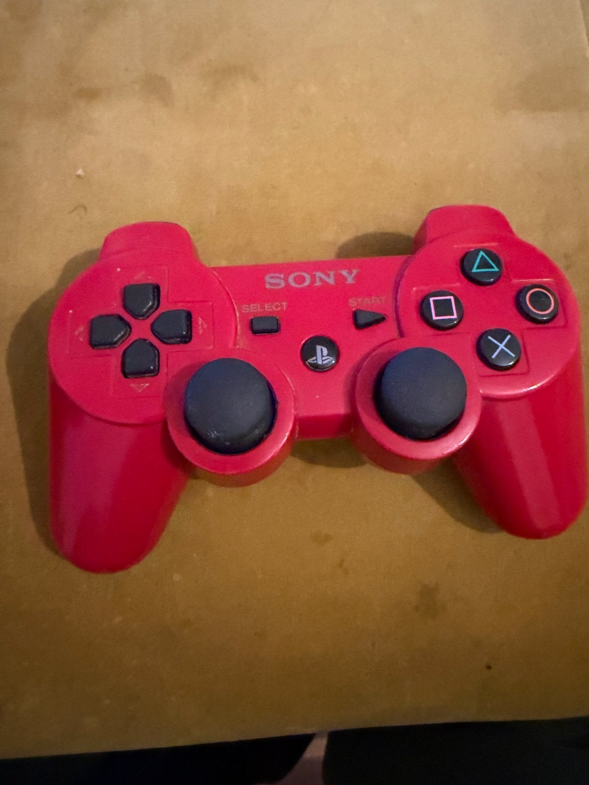 Rode Sony PlayStation 3 Controller, Gebruikt, PlayStation 3, Ophalen of Verzenden, Controller