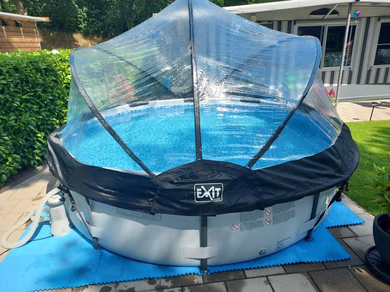 EXIT Pool Dome ø300cm / ø305cm – Zwembad Overkapping (Zgan!), Tuin en Terras, Zwembaden, Minder dan 80 cm, Rond, 300 cm of meer