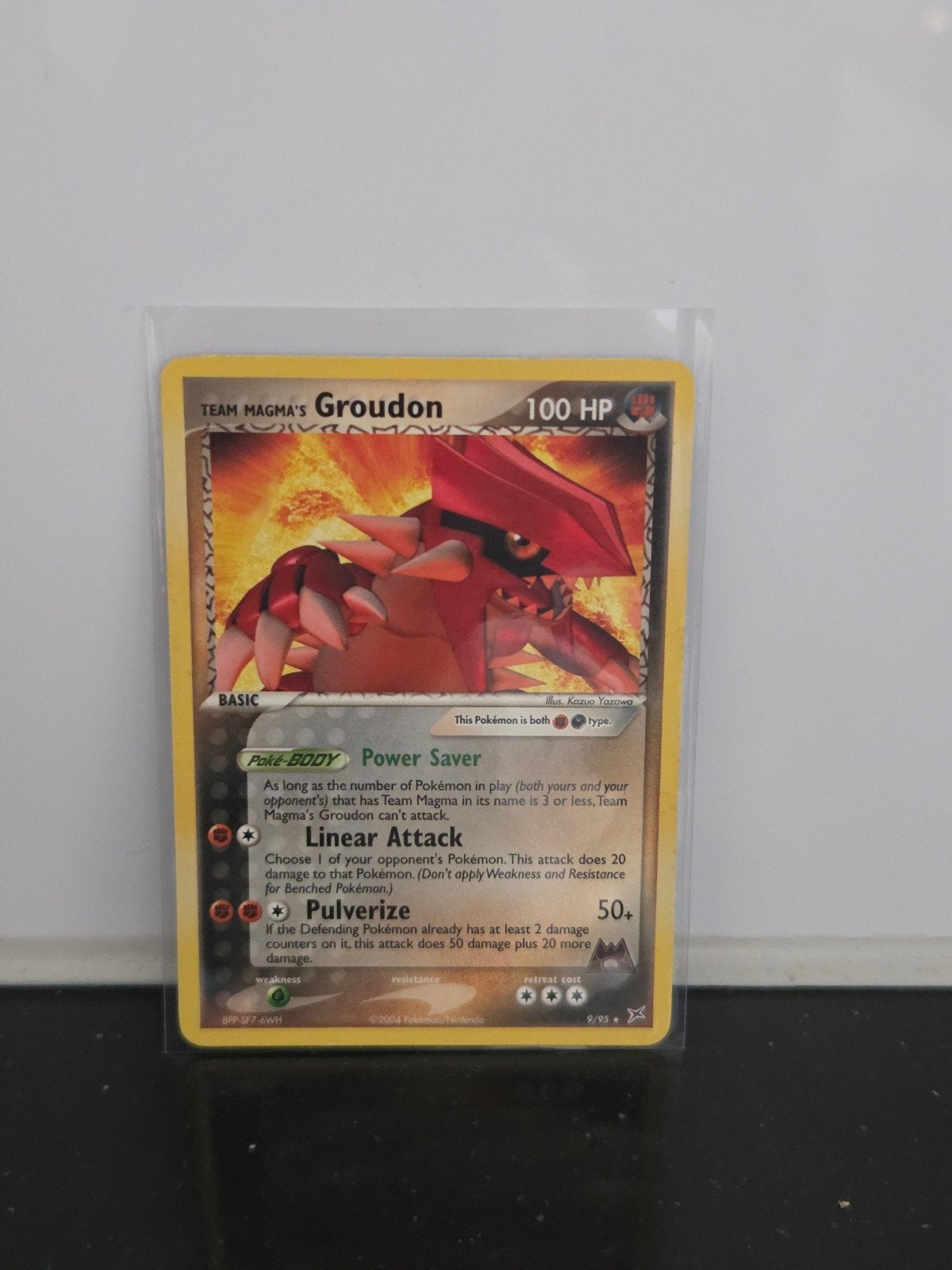 Team Magma's Groudon - EX Team Magma vs Team Aqua, Ophalen of Verzenden, Gebruikt, Losse kaart
