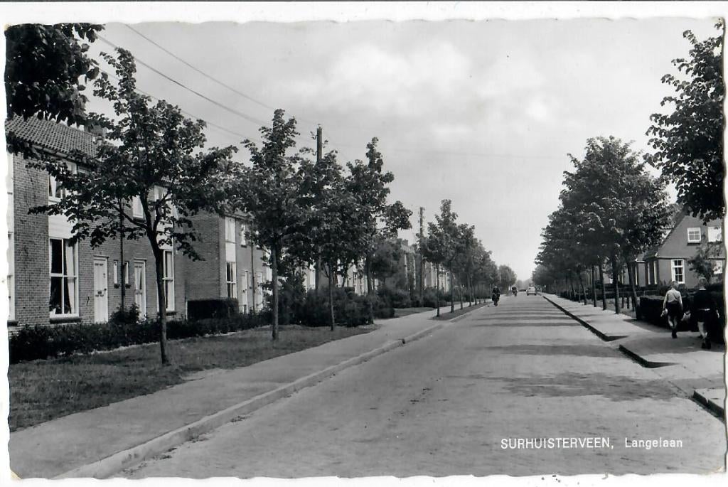 Surhuisterveen - Langelaan, Verzamelen, Ansichtkaarten | Nederland, Verzenden, 1960 tot 1980, Gelopen, Friesland
