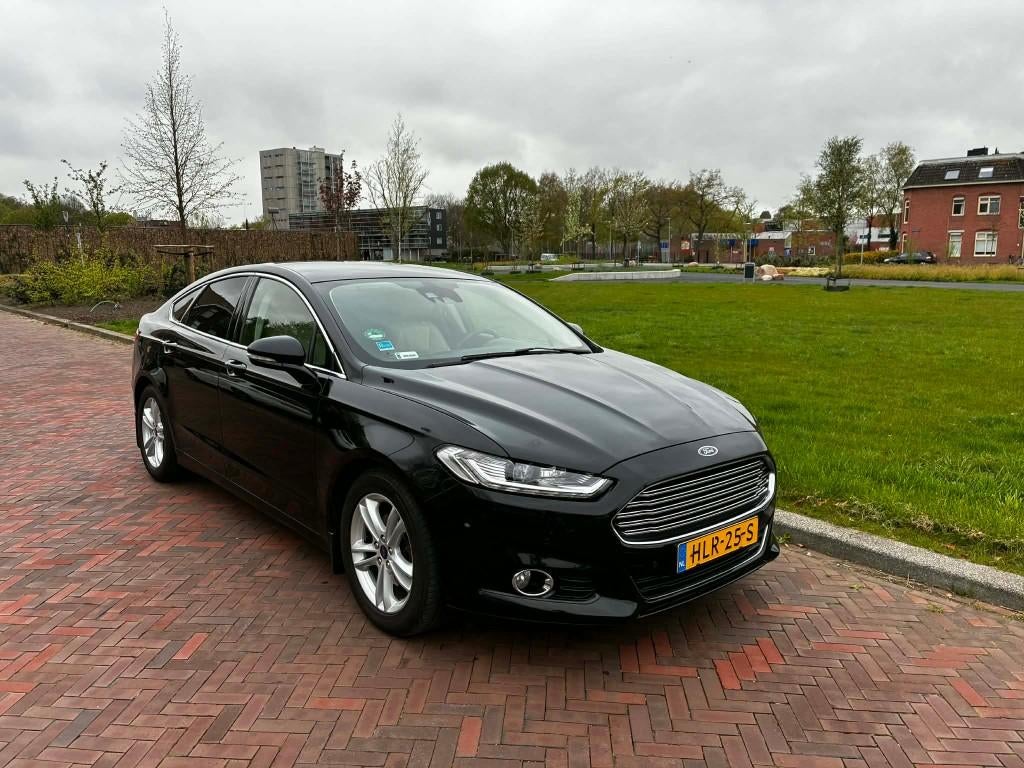Ford Mondeo 2.0Tdci|AWD|180pk|Powershift|2016|Zwart|APK11/26, Auto's, 4 cilinders, Leder, Diesel, 19 km/l