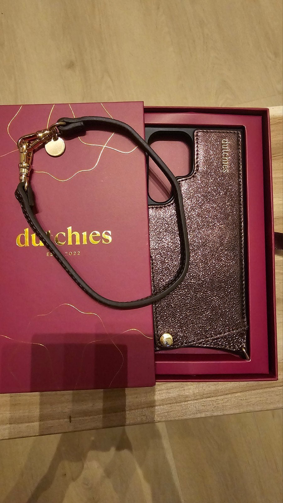 Dutchies hoes copper S23Ultra incl handstrap, Ophalen of Verzenden, Zo goed als nieuw