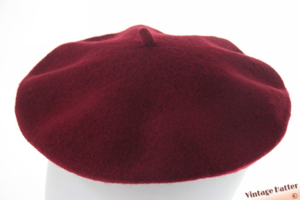 Alpino Baret bordeaux rood geweven 54-60 NIEUW 1size fits al, Ophalen of Verzenden, Nieuw, Maat 38/40 (M), Muts