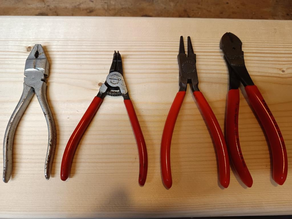 Tangen set: 3x Knipex, 1x Format, Doe-het-zelf en Verbouw, Gereedschap | Handgereedschap, Ophalen of Verzenden