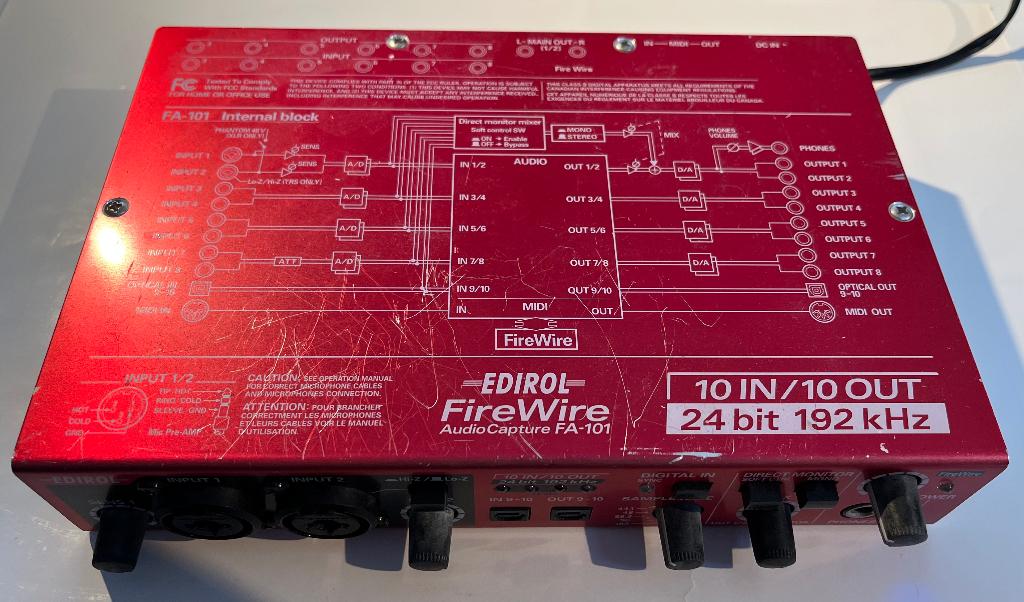 Audio-interface Edirol (Roland) FA-101, Ophalen of Verzenden, Gebruikt, Audio