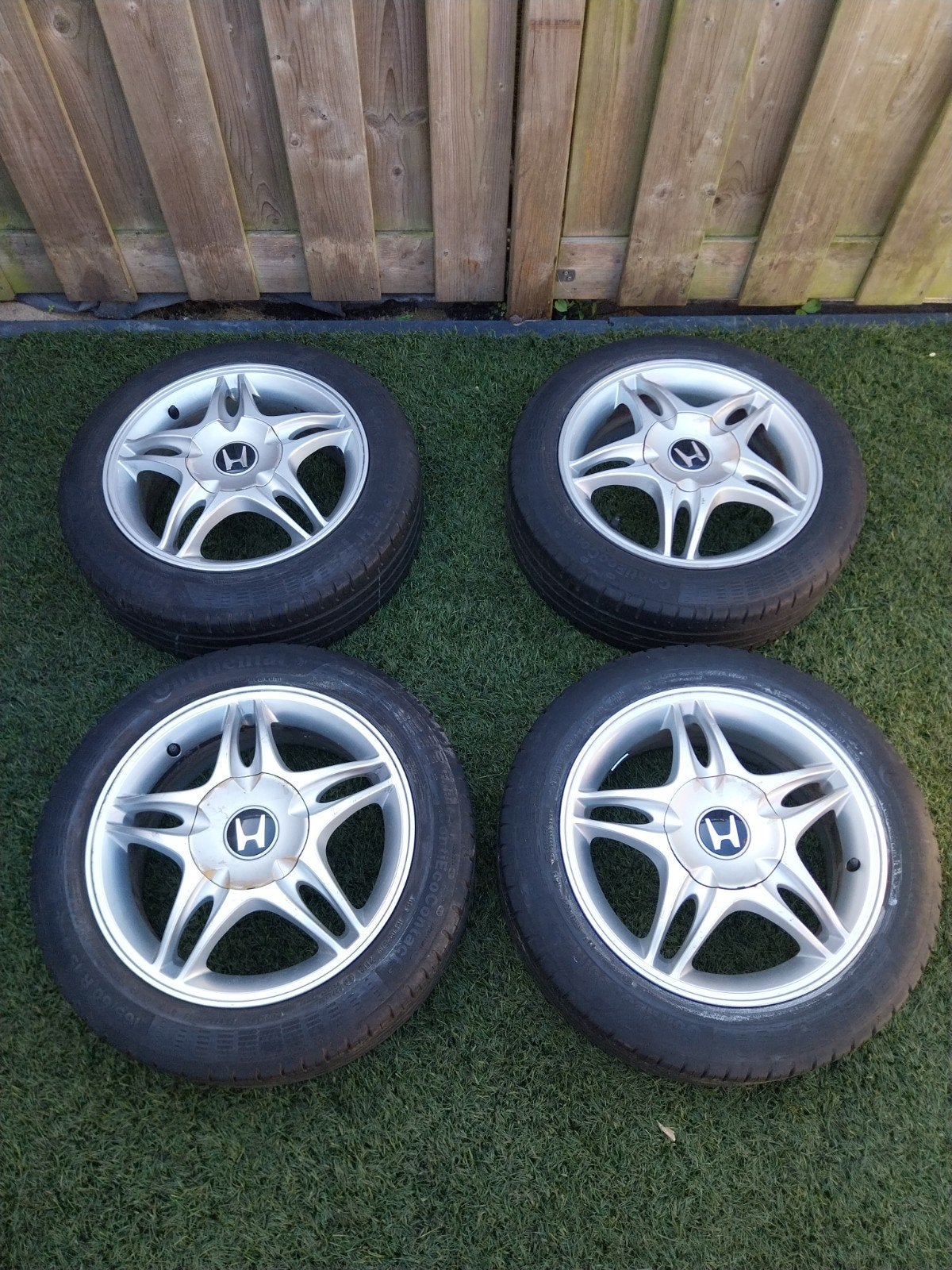 Honda accord velgen 4x114.3 met nieuwe banden, Ophalen, 15 inch, Nieuw, Band(en)