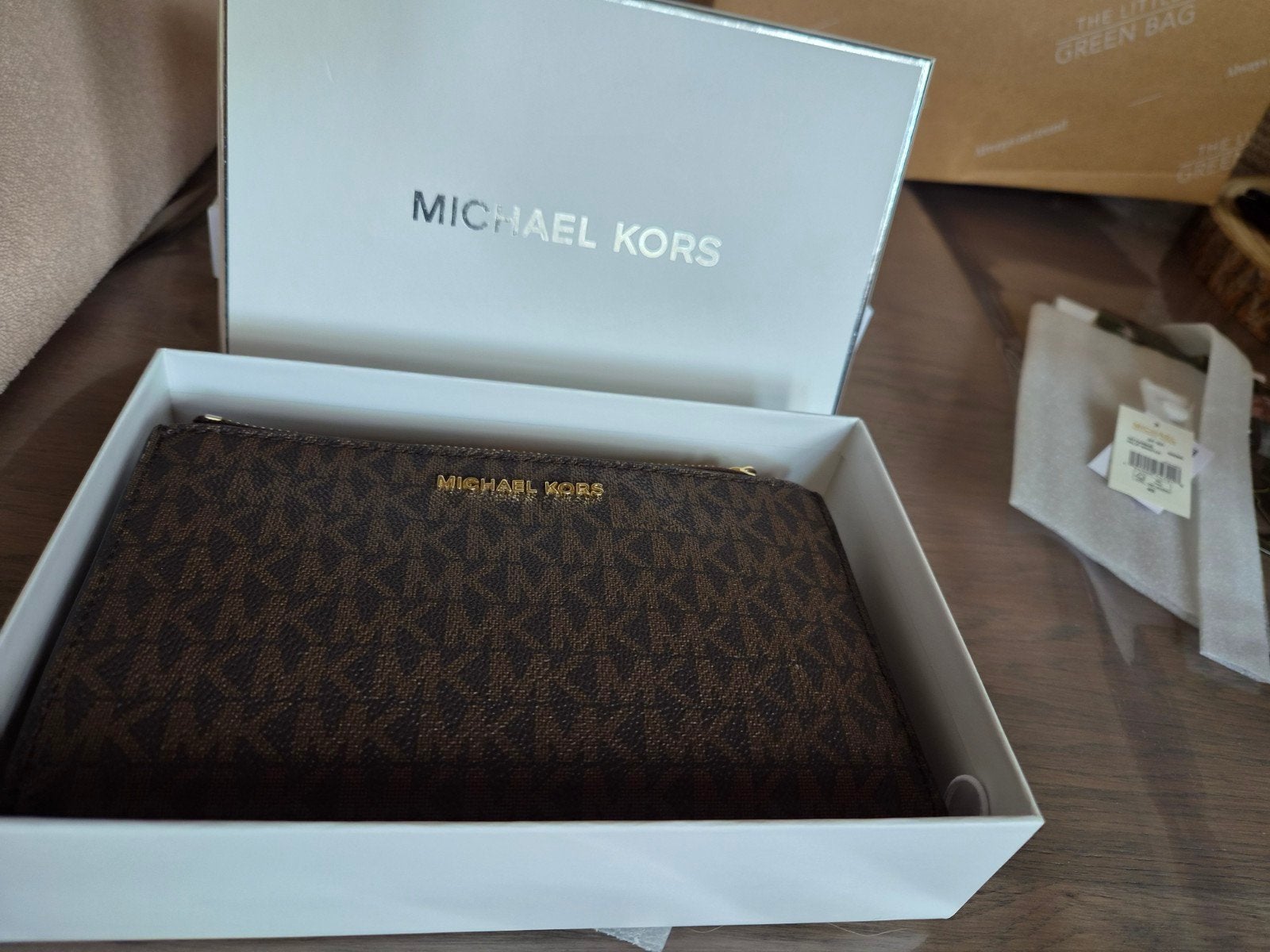Nieuwe Michael Kors portemonnee, Sieraden, Tassen en Uiterlijk, Ophalen of Verzenden, Nieuw, Bruin, Overige merken