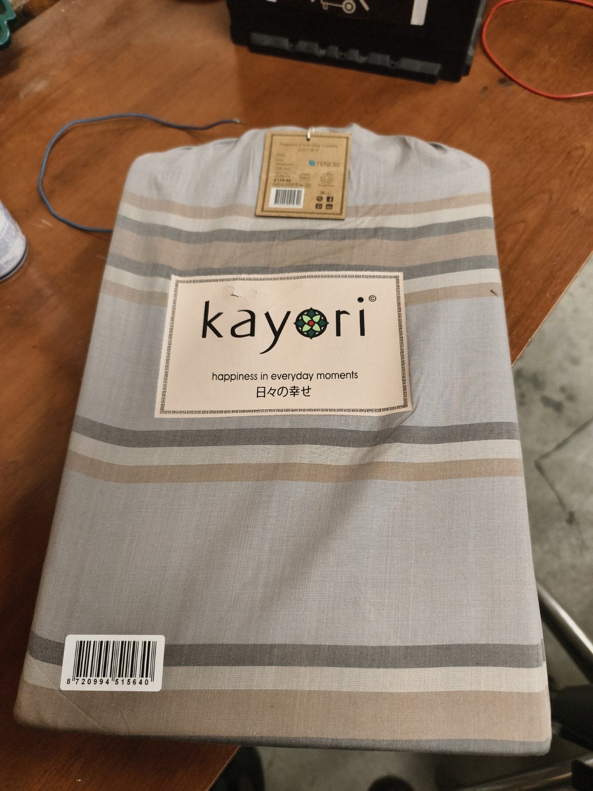 Kayori Kenro Dekbedovertrek Grijs 240x220 Tencel, Kayori, Overige merken, Jongetje of Meisje, Onbekend