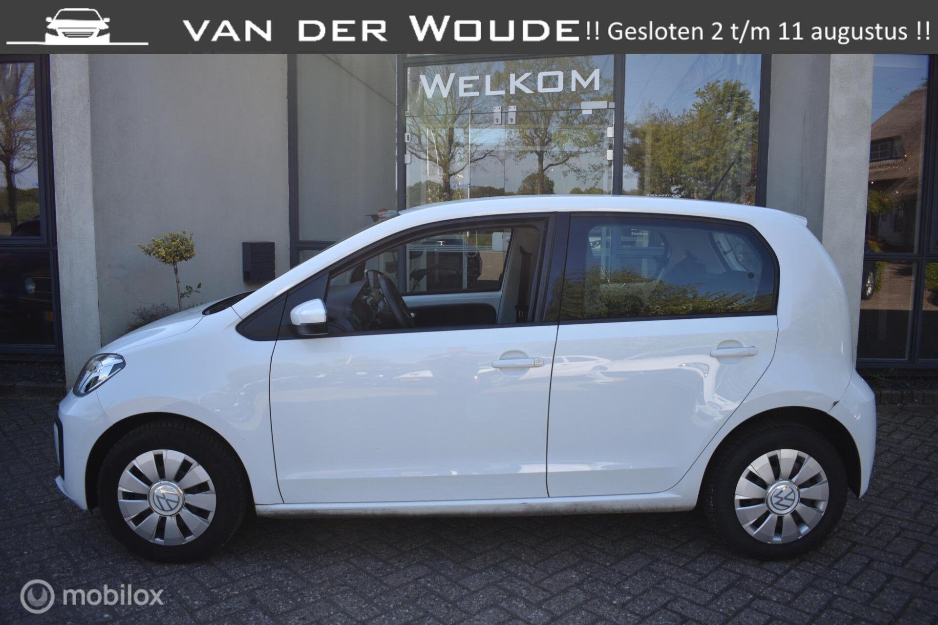 Volkswagen Up! 1.0 2020|5DRS,|Airco|Elekt,pakket|1e Eig., Auto's, Voorwielaandrijving, Stof, Wit, Origineel Nederlands