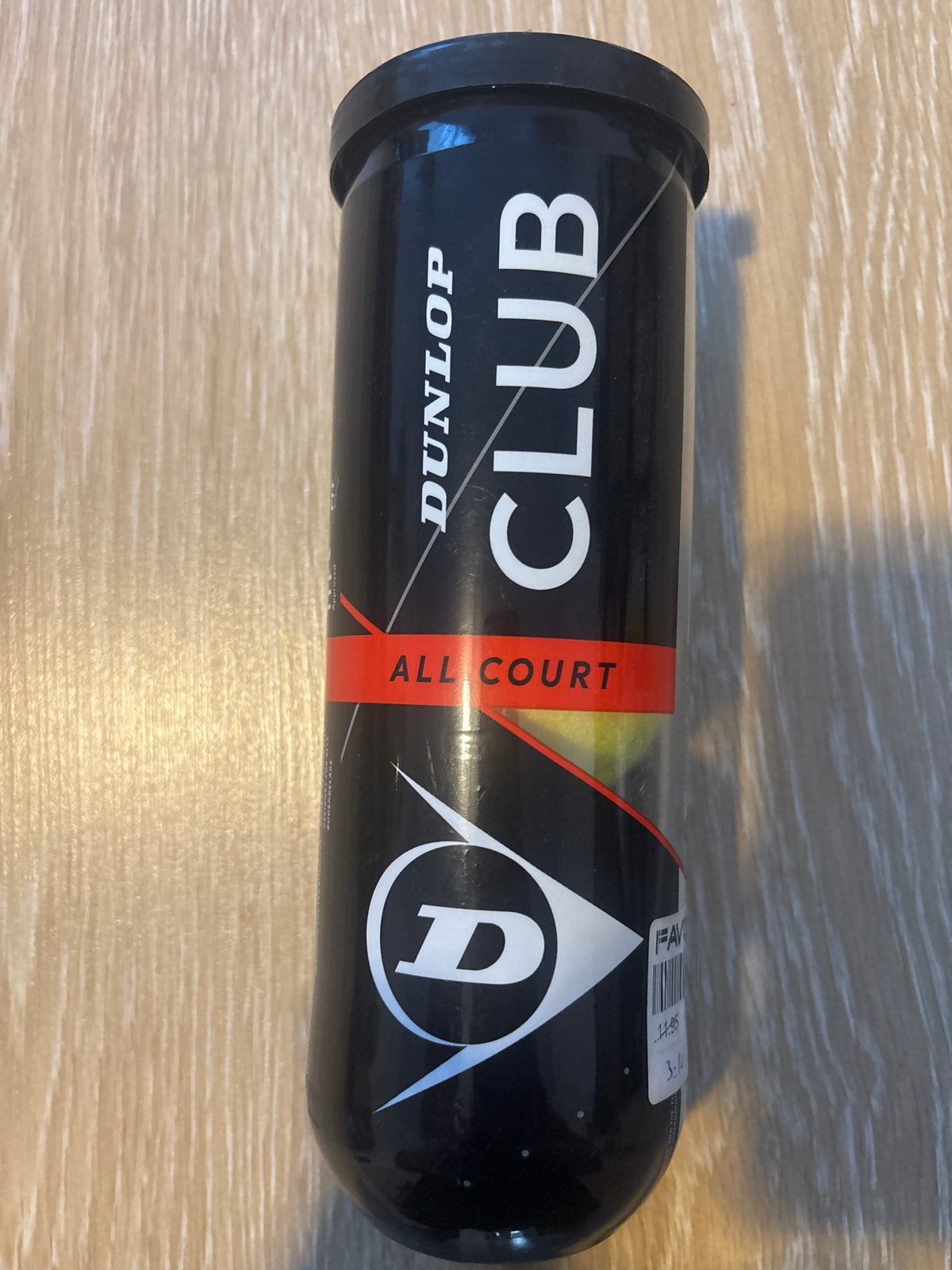 Set van 3 Dunlop Club All Court tennisballen, Sport en Fitness, Tennis, Ophalen, Ballen, L00, Nieuw