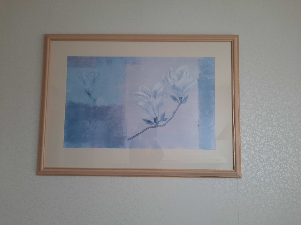 Schilderij met print achter glas., Ophalen