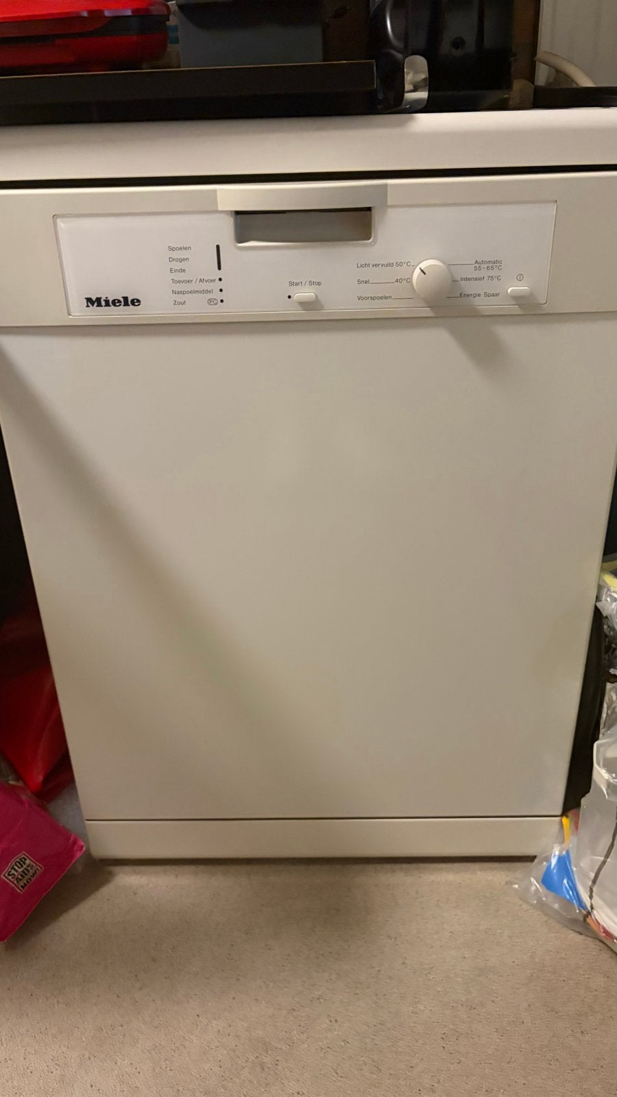 Miele Vaatwasser - Vrijstaand, Goede Staat, Witgoed en Apparatuur, Vaatwasmachines, Ophalen, Gebruikt, 60 cm of meer, Eco programma