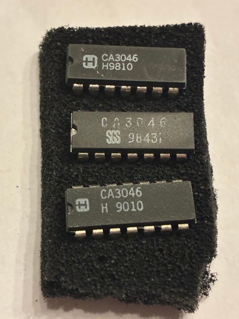 CA3046 Transistor Array IC's (3 stuks), Ophalen of Verzenden, Zo goed als nieuw