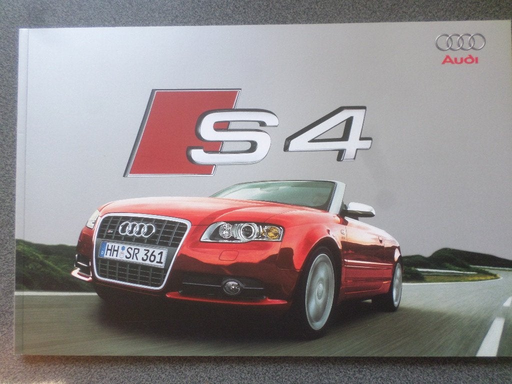 Audi S4 cabrio brochure, Ophalen of Verzenden, Zo goed als nieuw, Audi