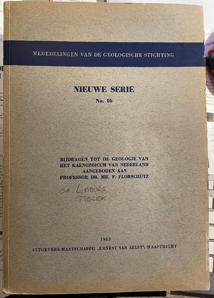 Bijdragen tot de geologie van het Kaenozoicum van Nederland, Gelezen, Diverse auteurs, Ophalen of Verzenden, Natuurwetenschap