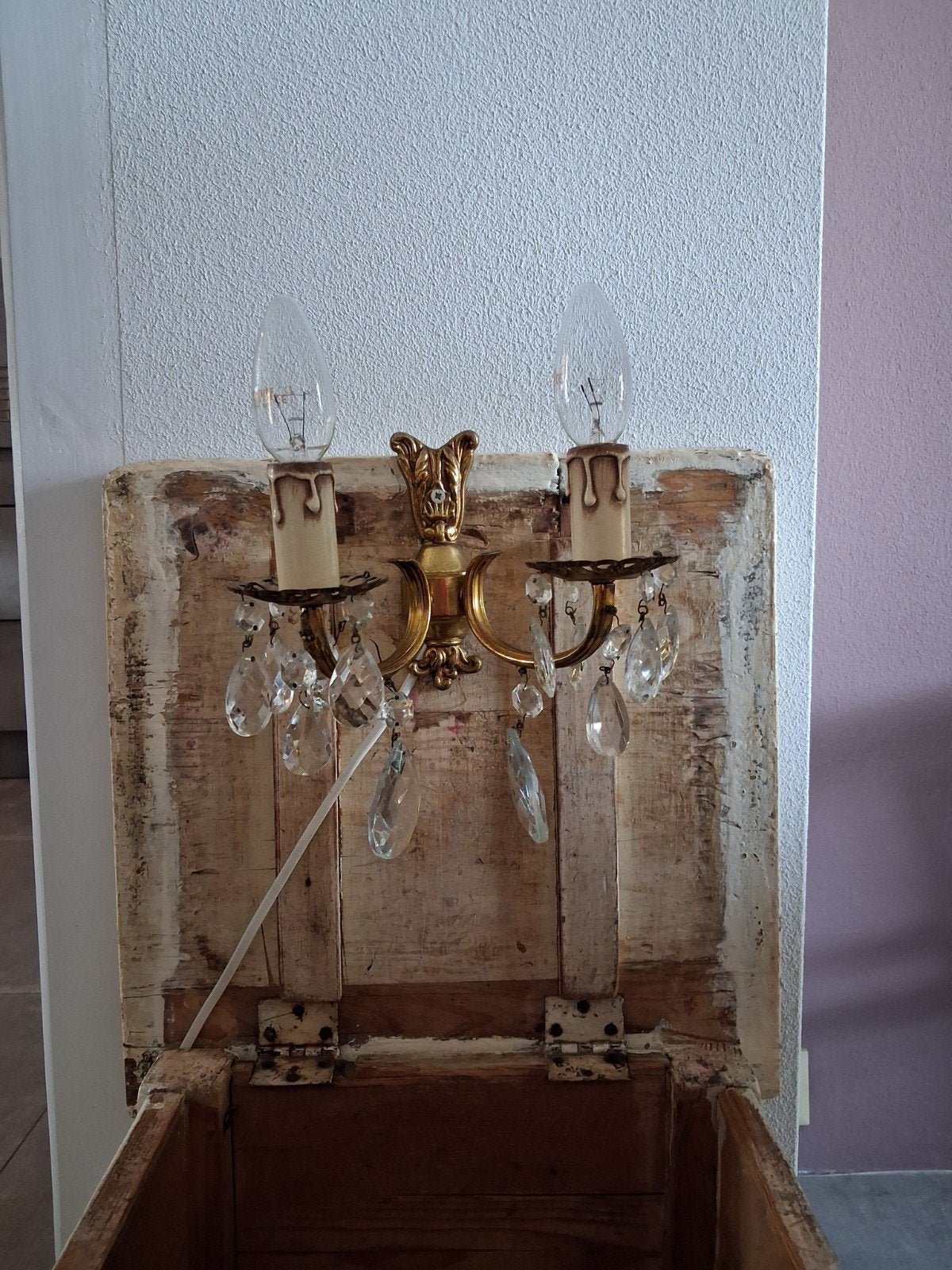 OUD   ........   FRANSE  ......  LUSTER ... LAMP, Ophalen of Verzenden