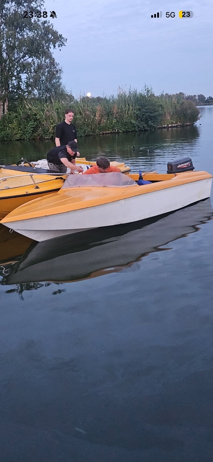 Speedboot 25pk johnson, Ophalen of Verzenden, Zo goed als nieuw, Motor en Techniek, Motorboot