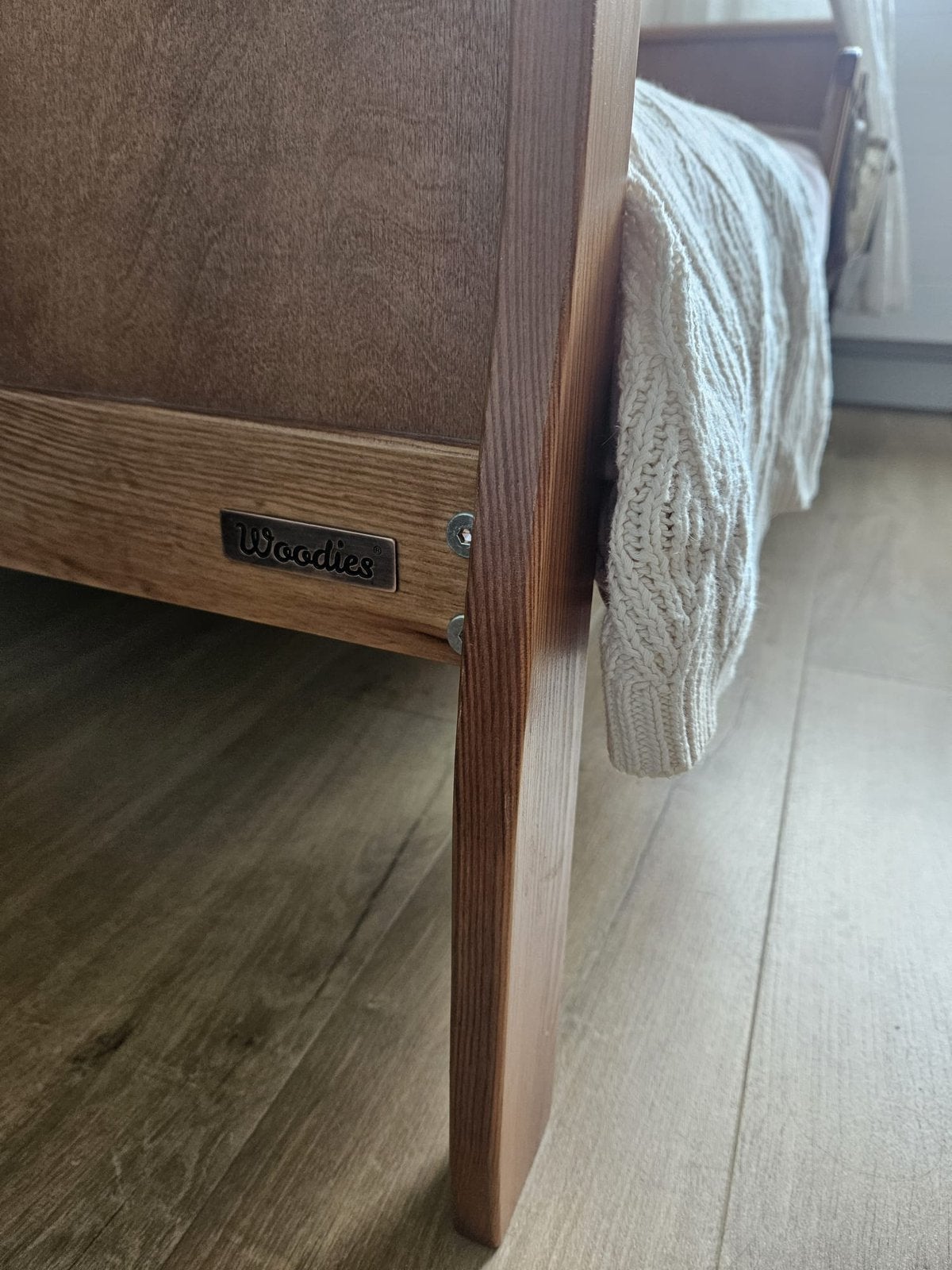 Peuterbedje Woodies noble vintage, Ophalen, Gebruikt, 140 tot 160 cm, 70 tot 85 cm