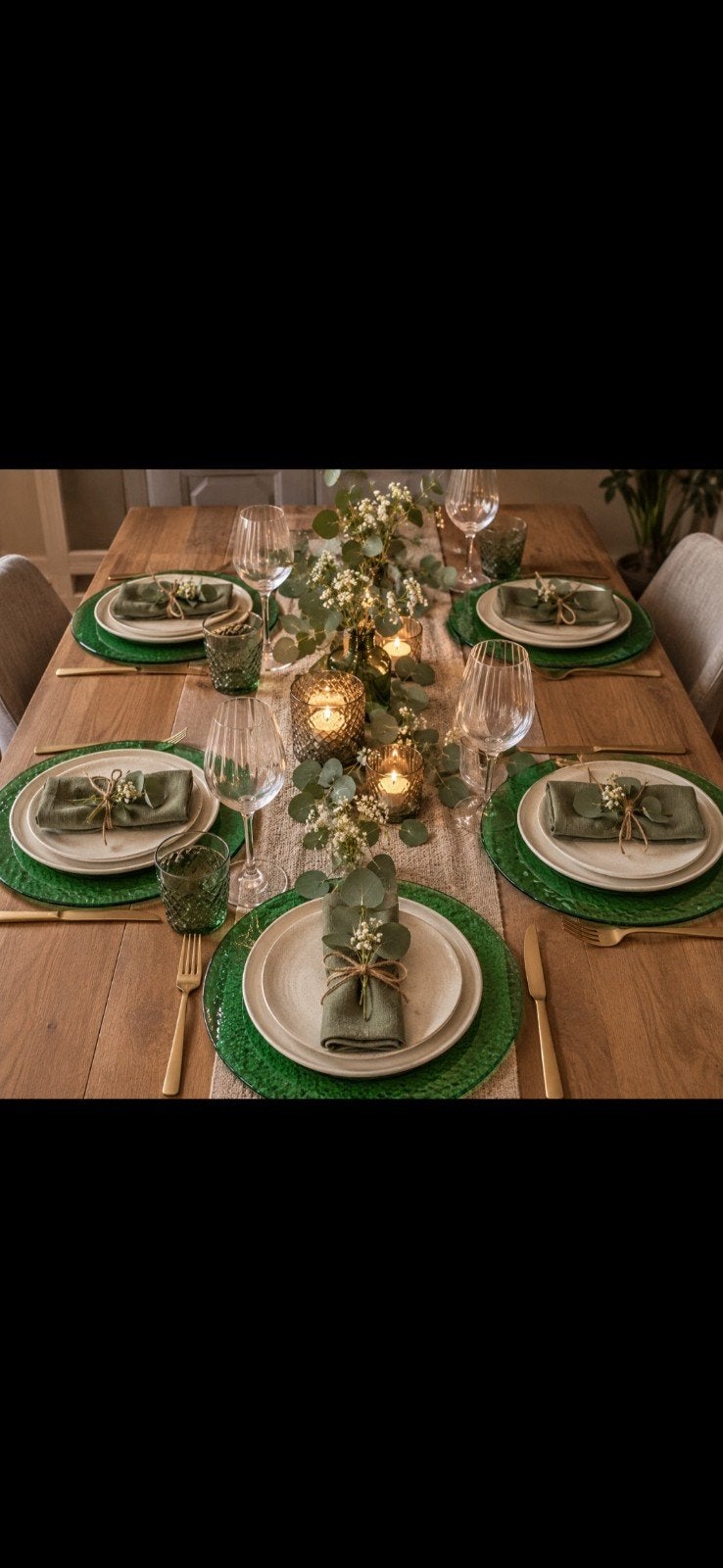 8 Vintage Villeroy & Boch Onderborden - Groen Glas, Ophalen of Verzenden