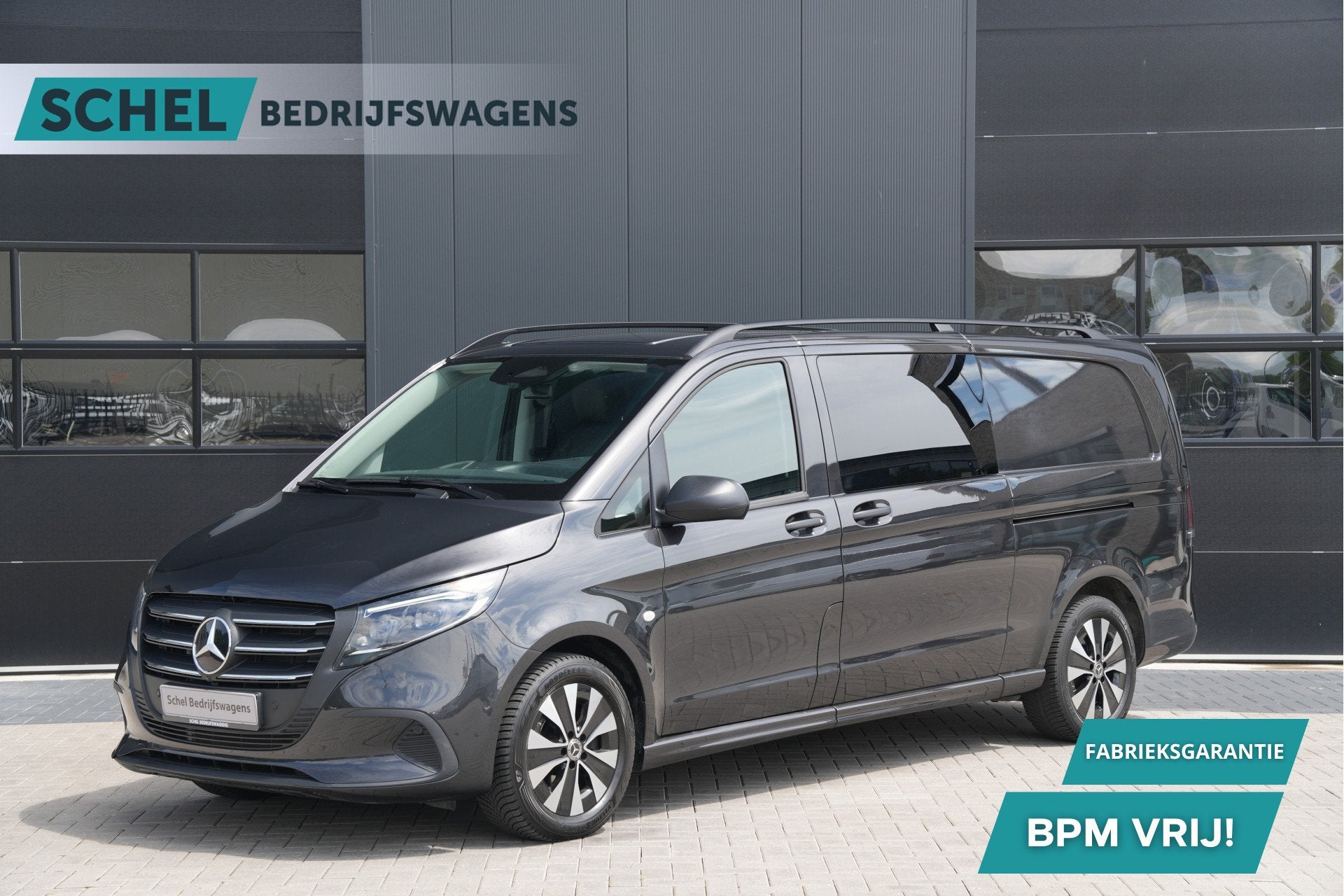 Mercedes-Benz Vito 119 CDI L3 Pro DC 190pk - 2x Schuif - Tre, Auto's, Automaat, Achterwielaandrijving, Gebruikt, Zwart