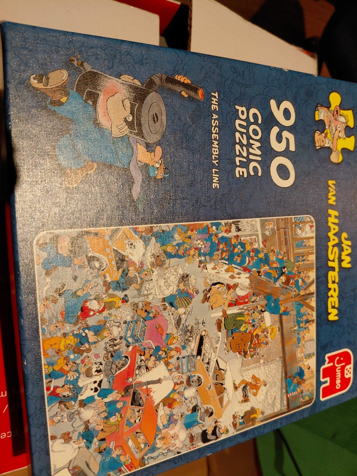 Jan van Haasteren Comic Puzzel - The Assembly Line 950, Ophalen of Verzenden, 500 t/m 1500 stukjes, Gebruikt, Legpuzzel
