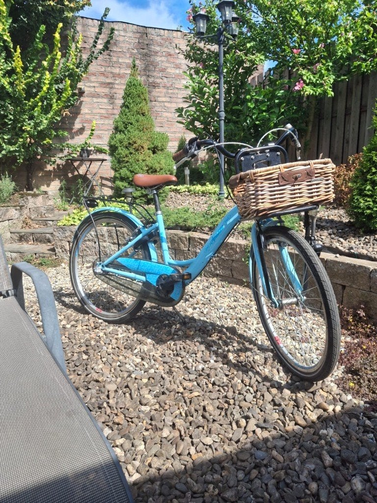 Meisjesfiets 24inch, Ophalen, Velgrem, Handrem, Gebruikt