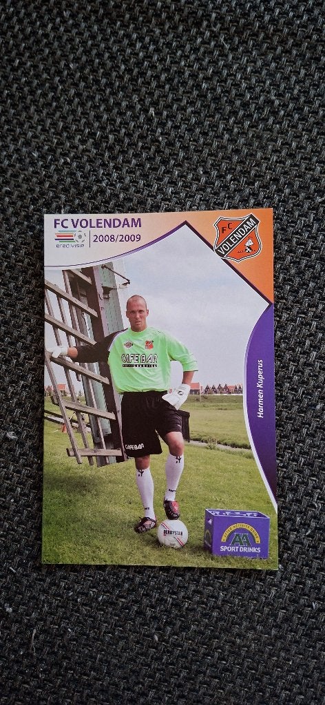 Spelerskaart met handtekening; Harmen Kuperus # FC Volendam, Ophalen of Verzenden, Nieuw, Overige binnenlandse clubs, Spelerskaart