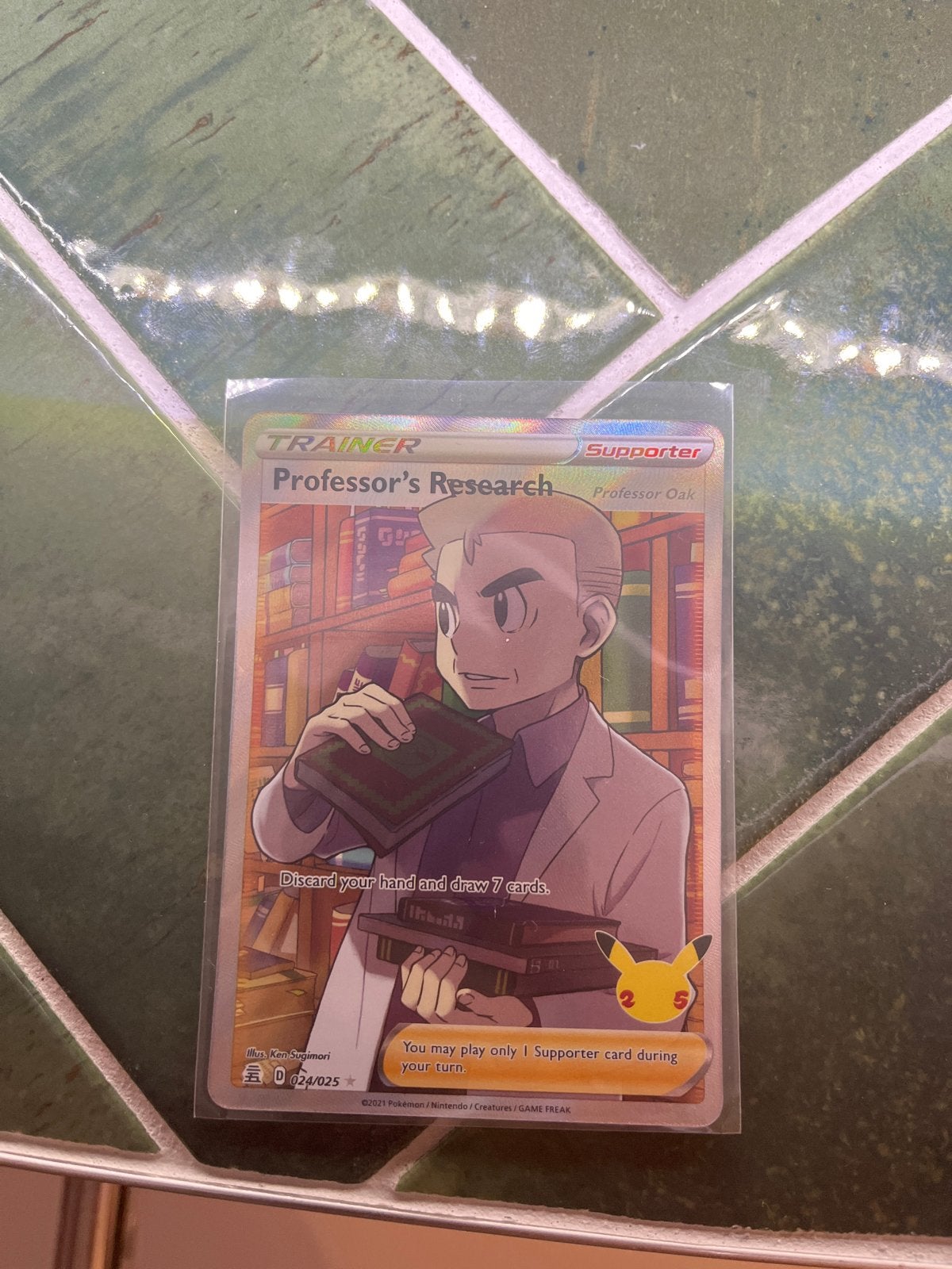 Professor's Research (Professor Oak) Pokémon Kaart, Ophalen of Verzenden, Zo goed als nieuw, Losse kaart